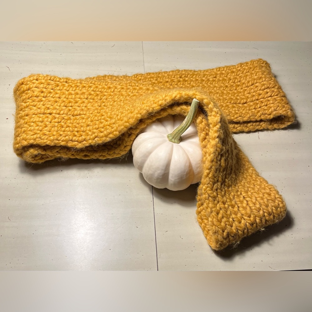 Handmade Mustard Scarf.